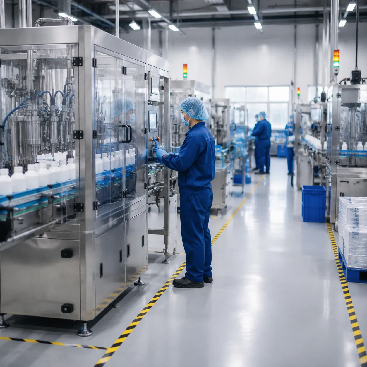 Liquid packaging machine factory offering automated bottling lines VFFS and CIP aseptic systems for beverages food cosmetics and pharma